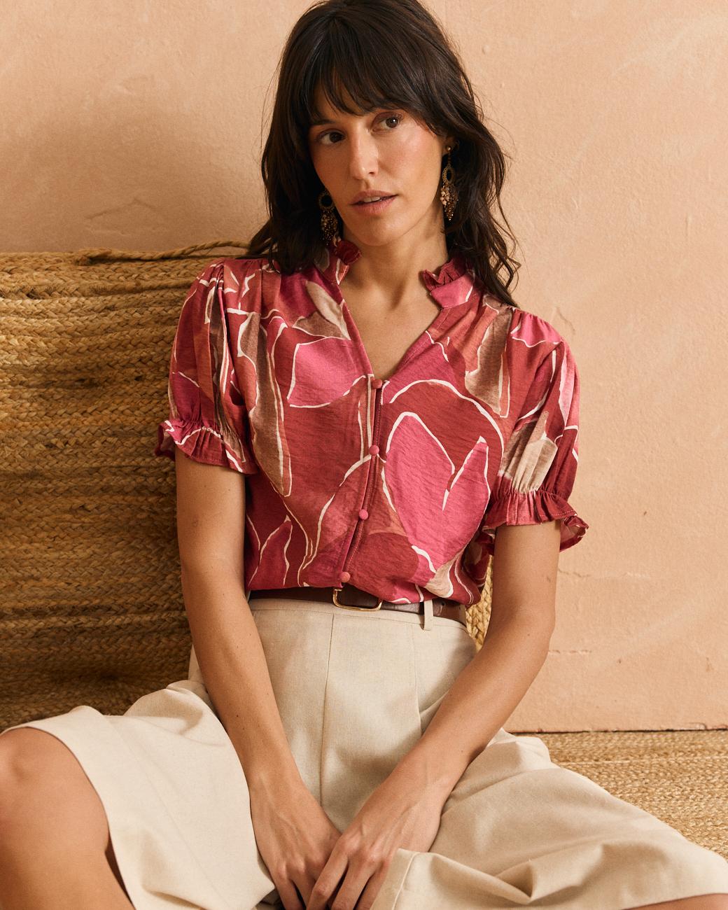 Casilda Button Blouse