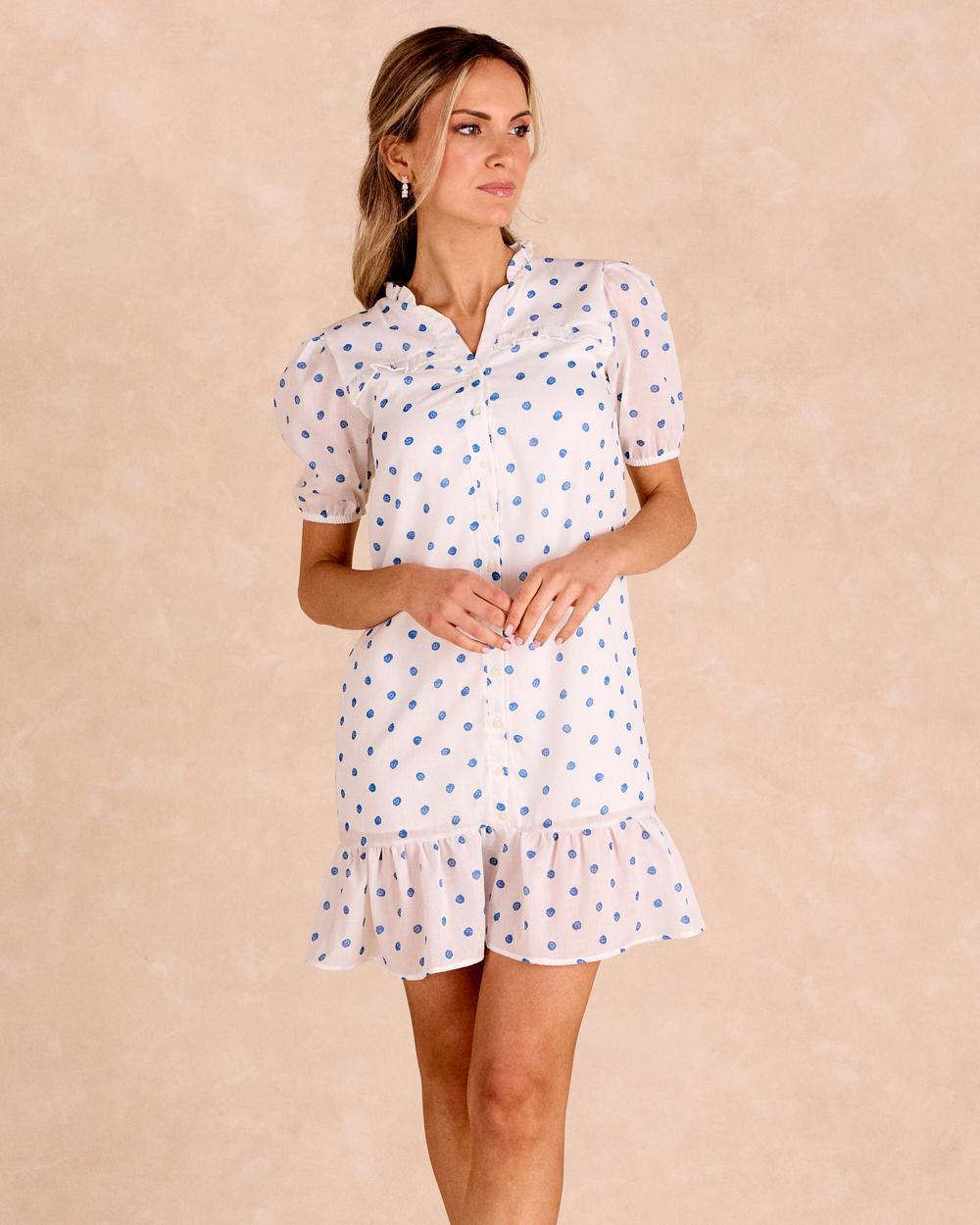 Alzaria Short Polka Dot Dress