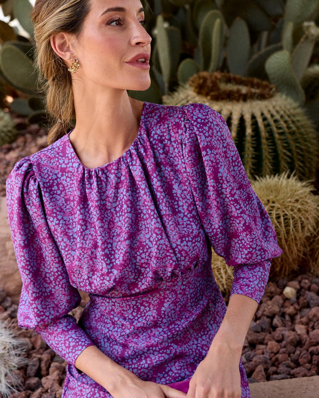 Lina Print Dress