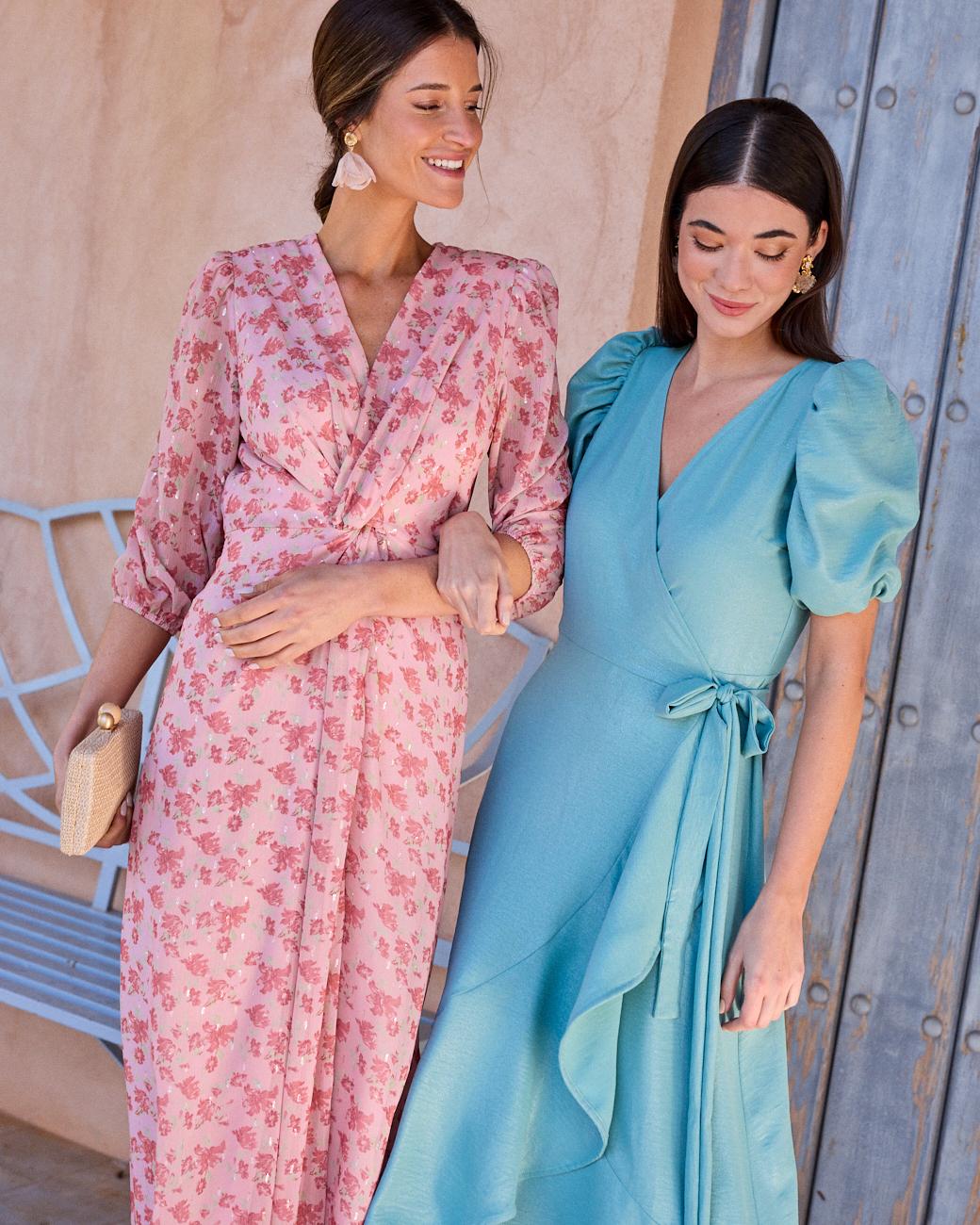 Plunging Neckline Dress Coppet