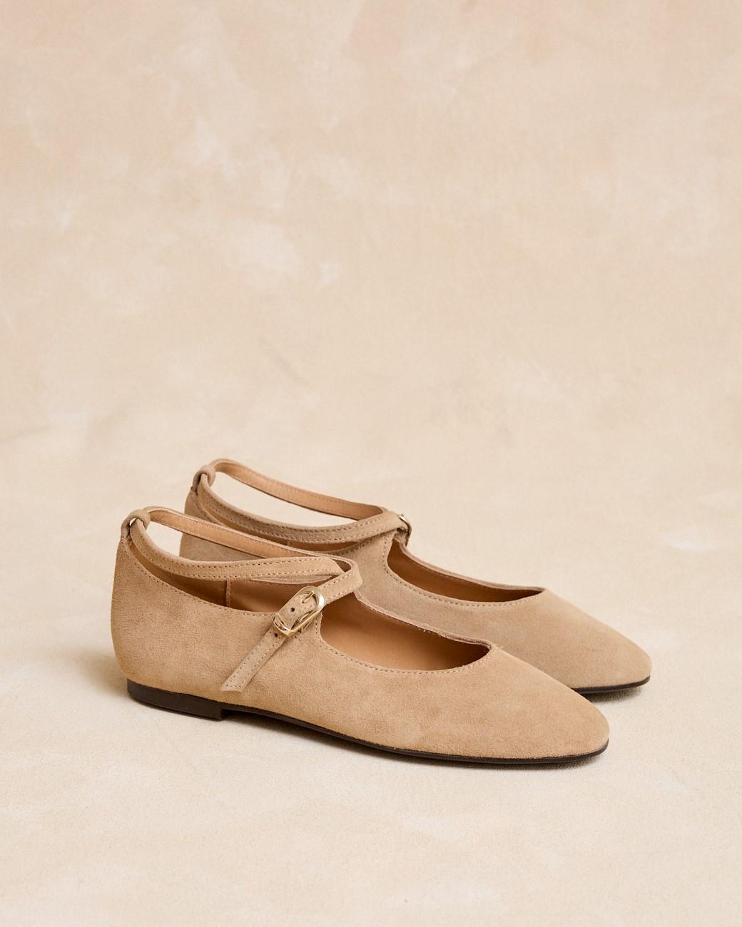 Novina Buckle Ballerinas