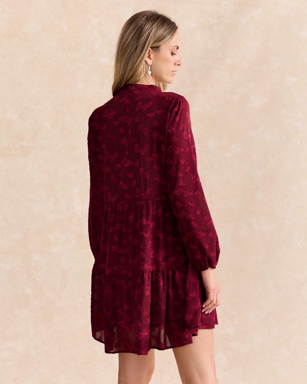 Ali Flocked Dress