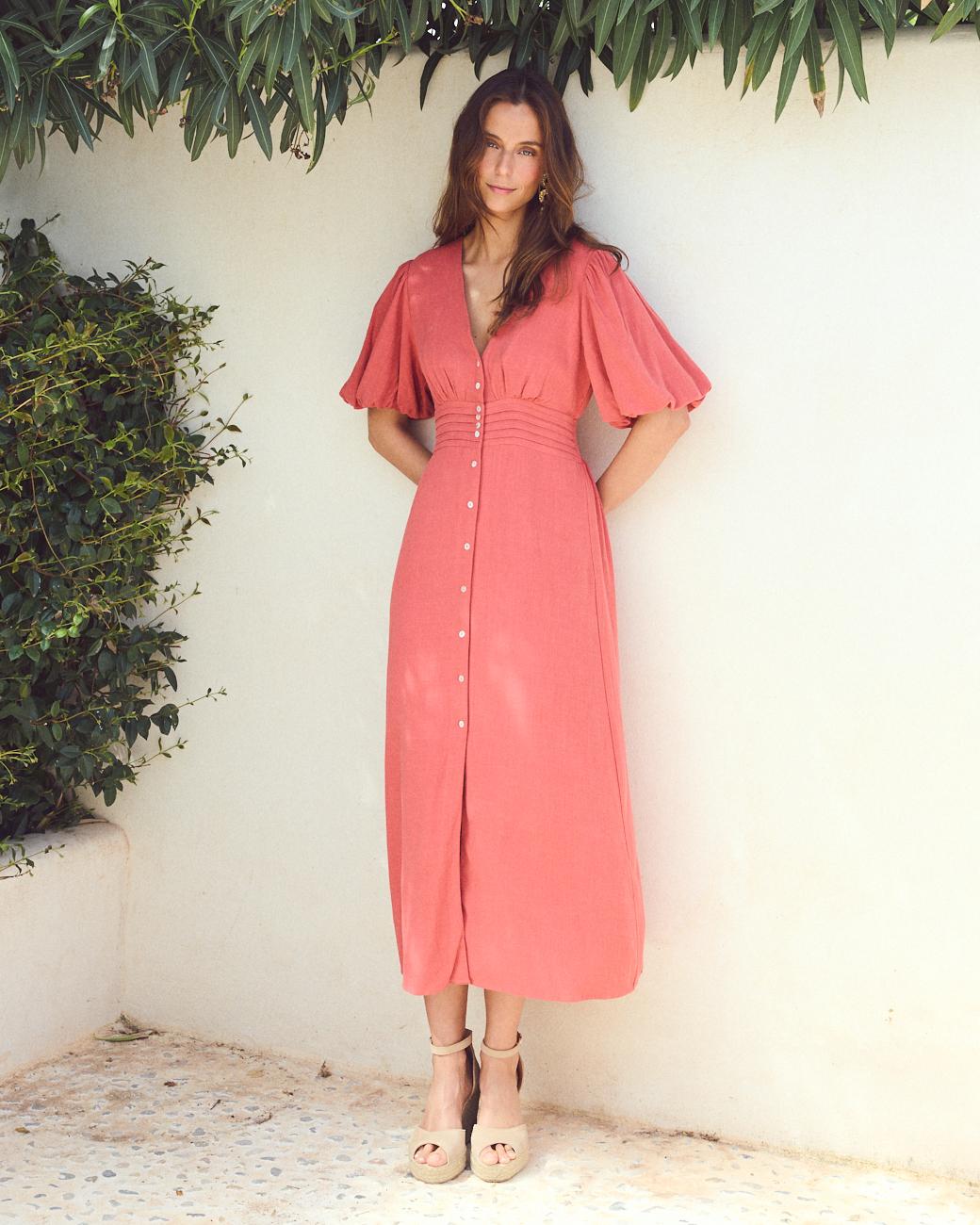 Yvonne Linen Dress