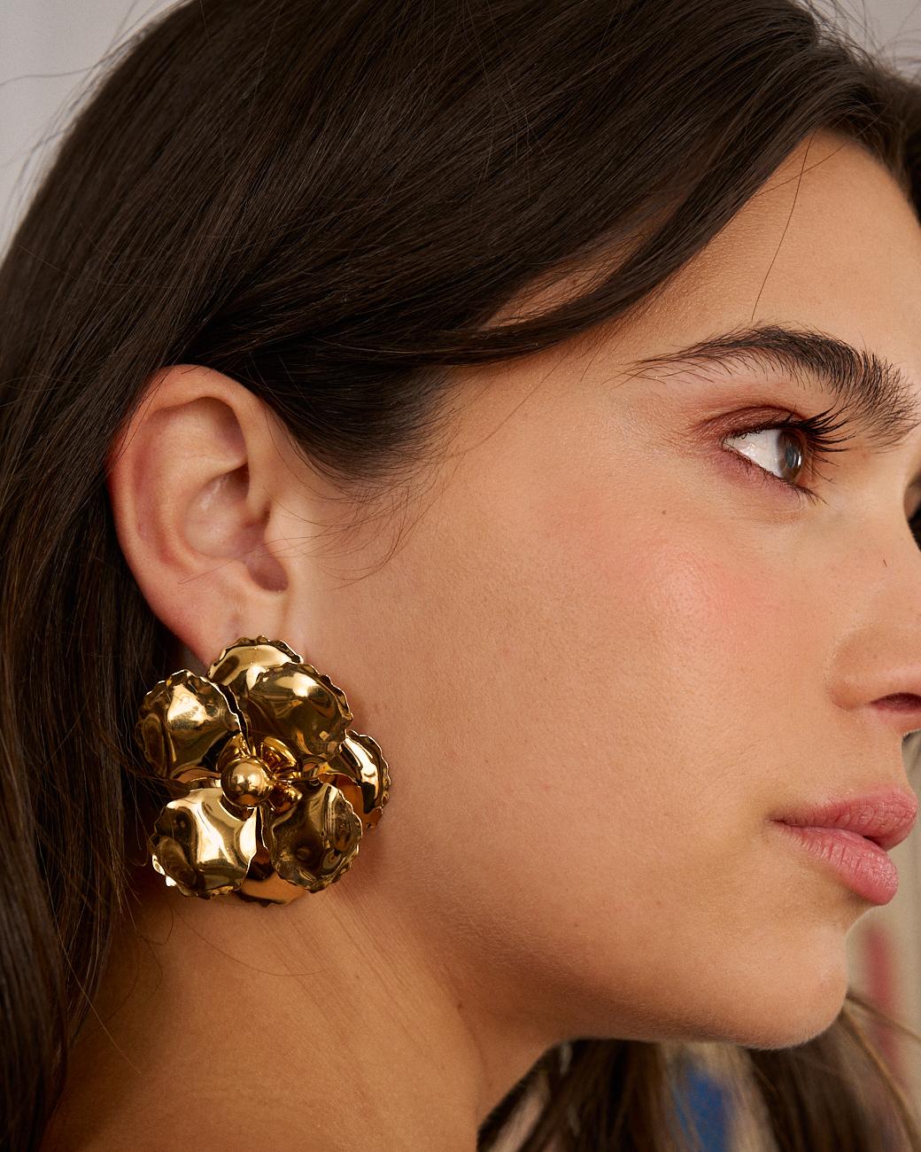 Basil Flower Earrings