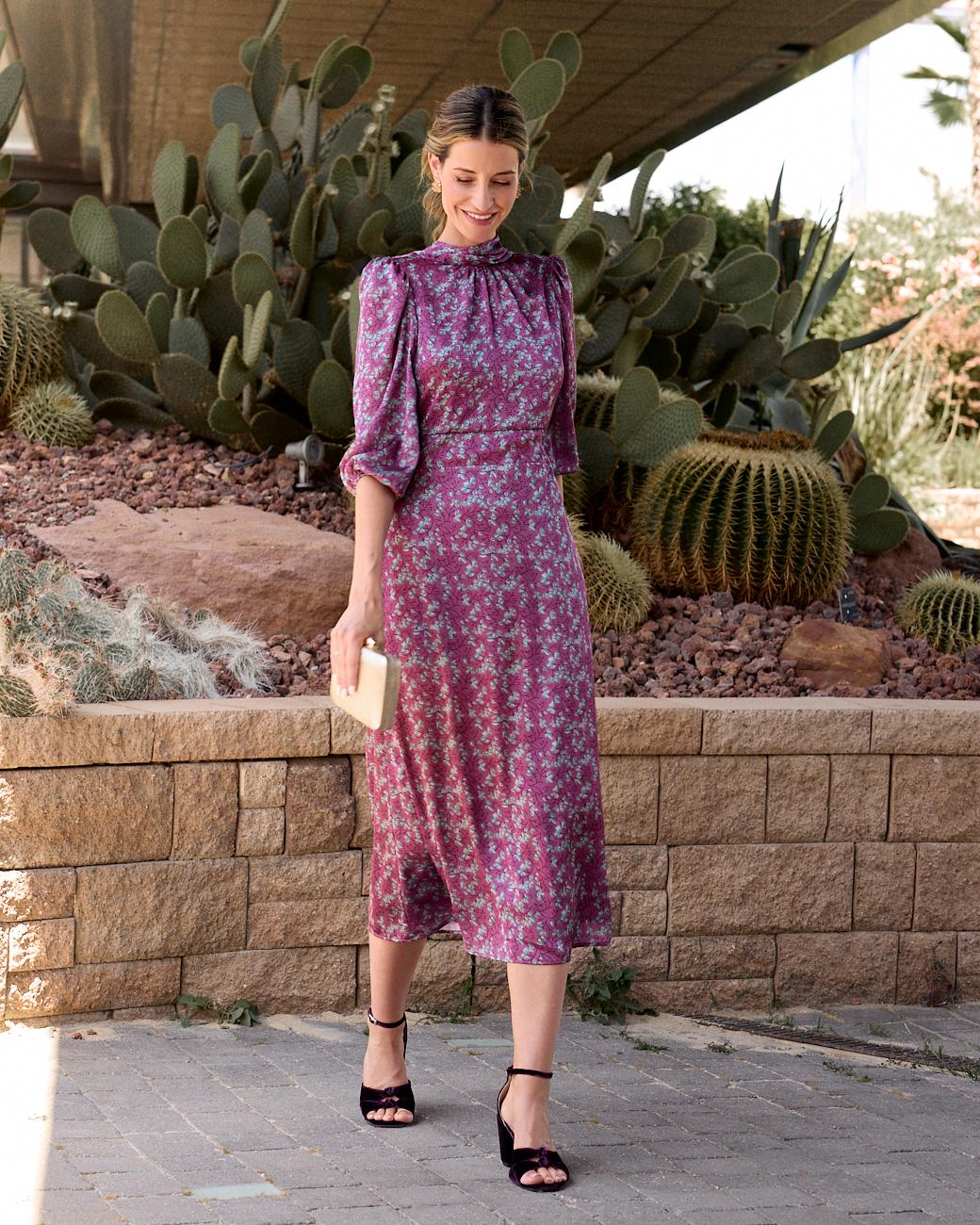 Long Print Dress Min