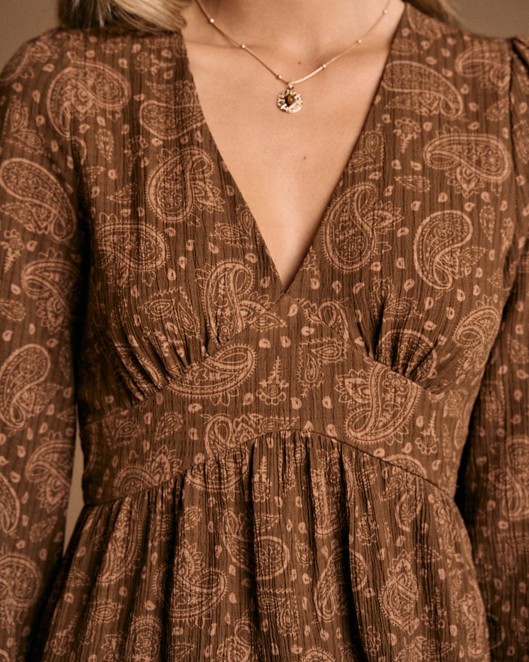 Amelia Printed Short Dress