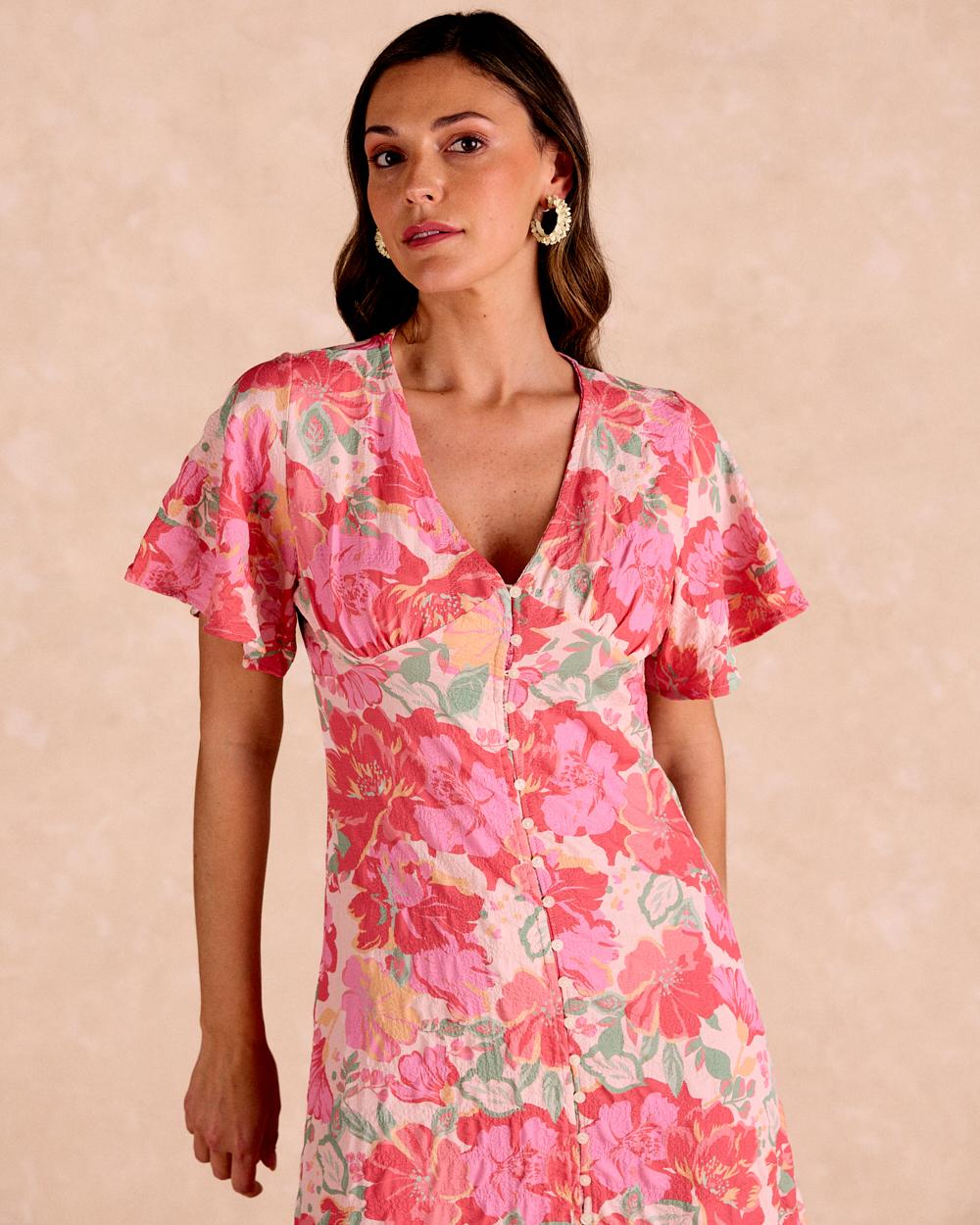 Long Flowers Dress Barina