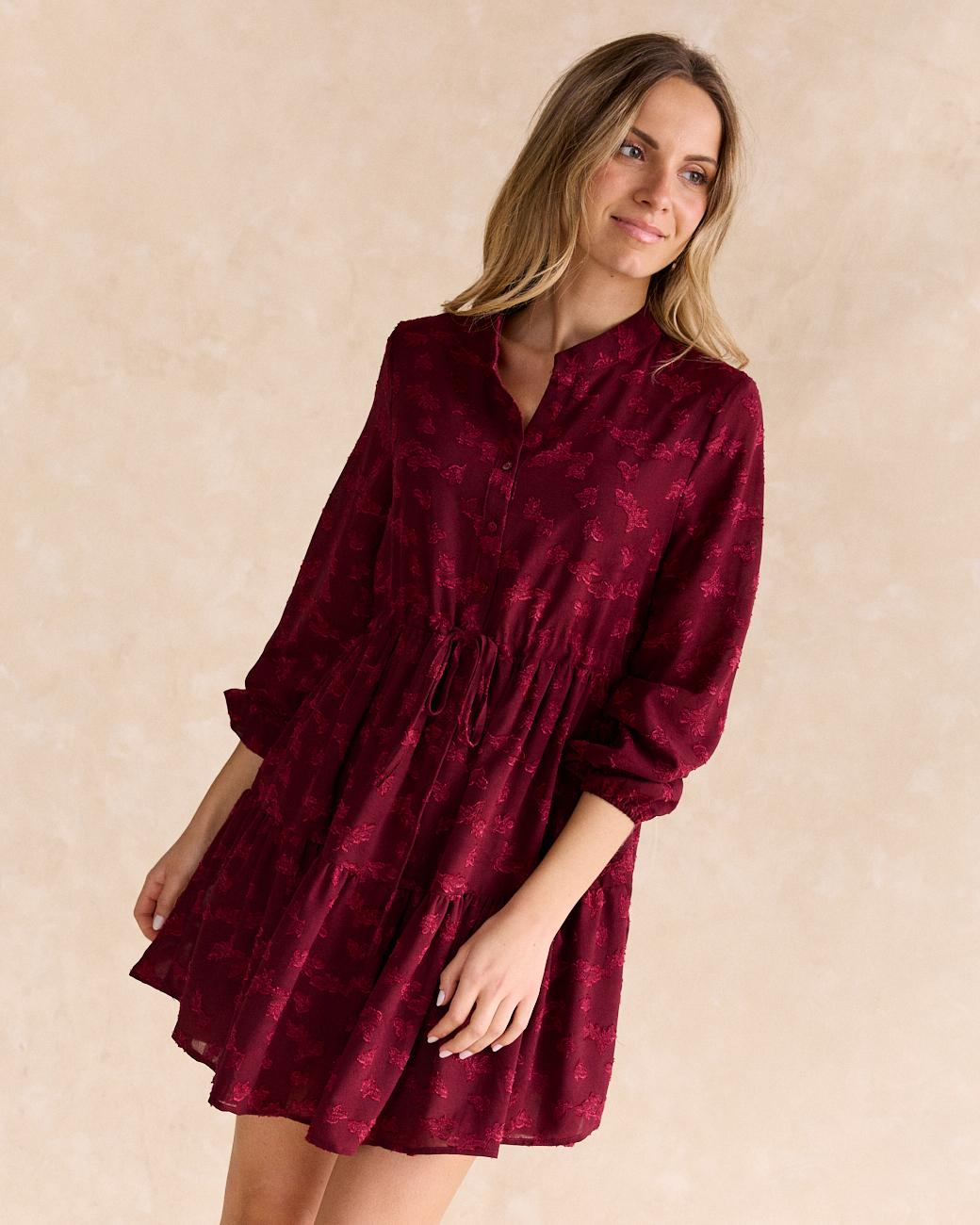 Ali Flocked Dress