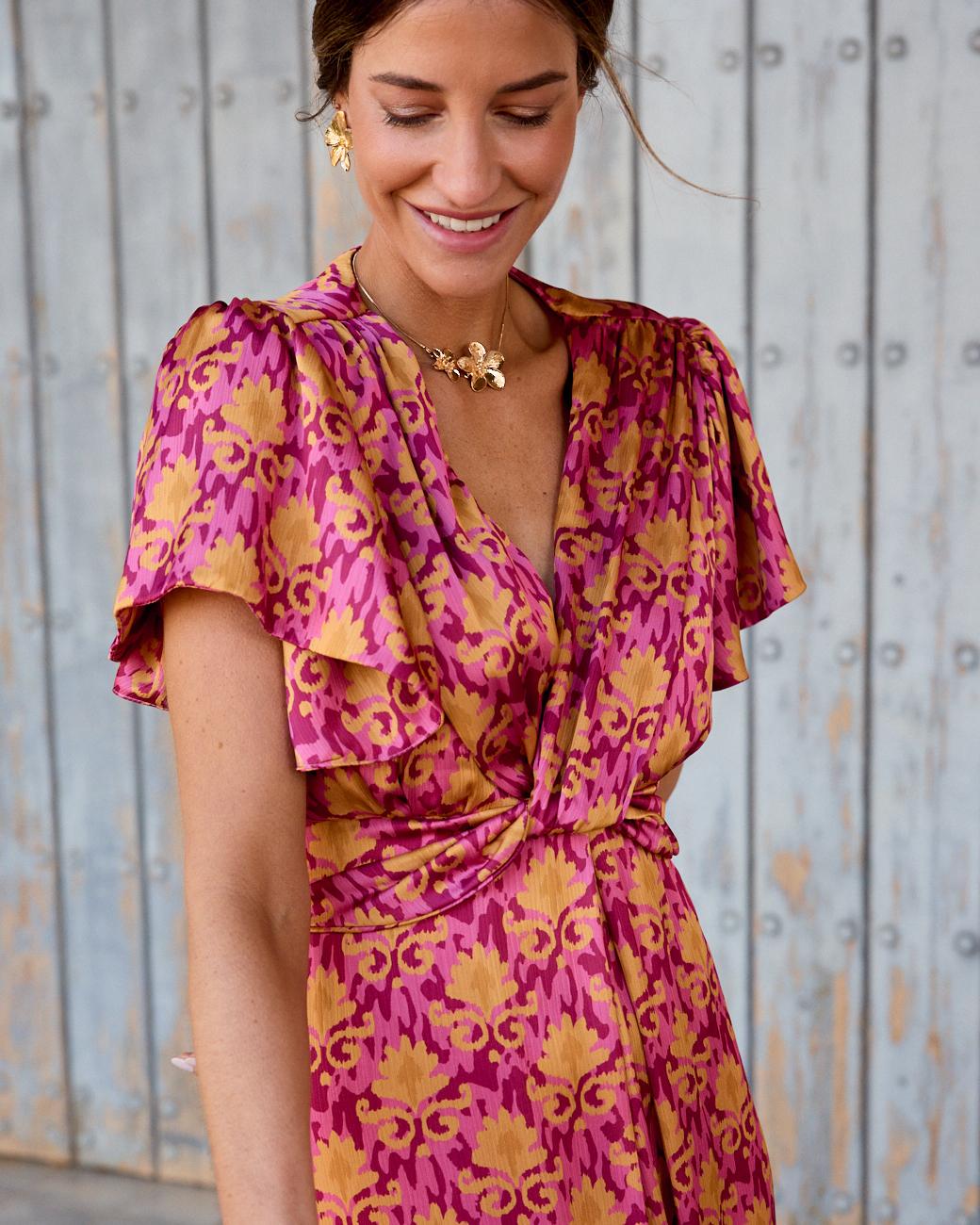 Nicoletta Neckline Dress