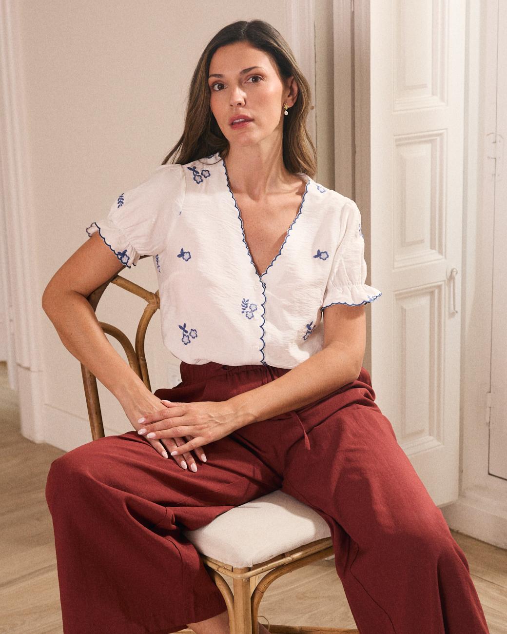 Gaia Embroidered Shirt