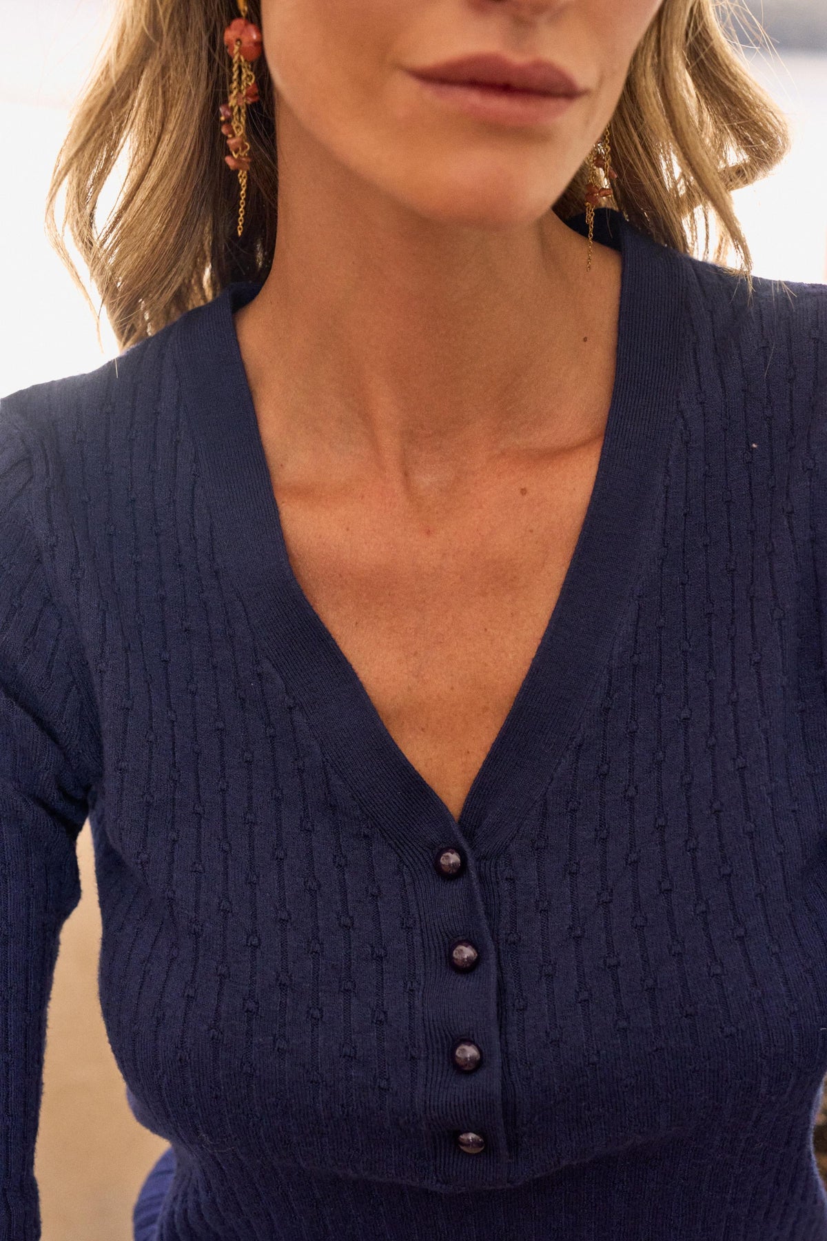 Agna Button Sweater