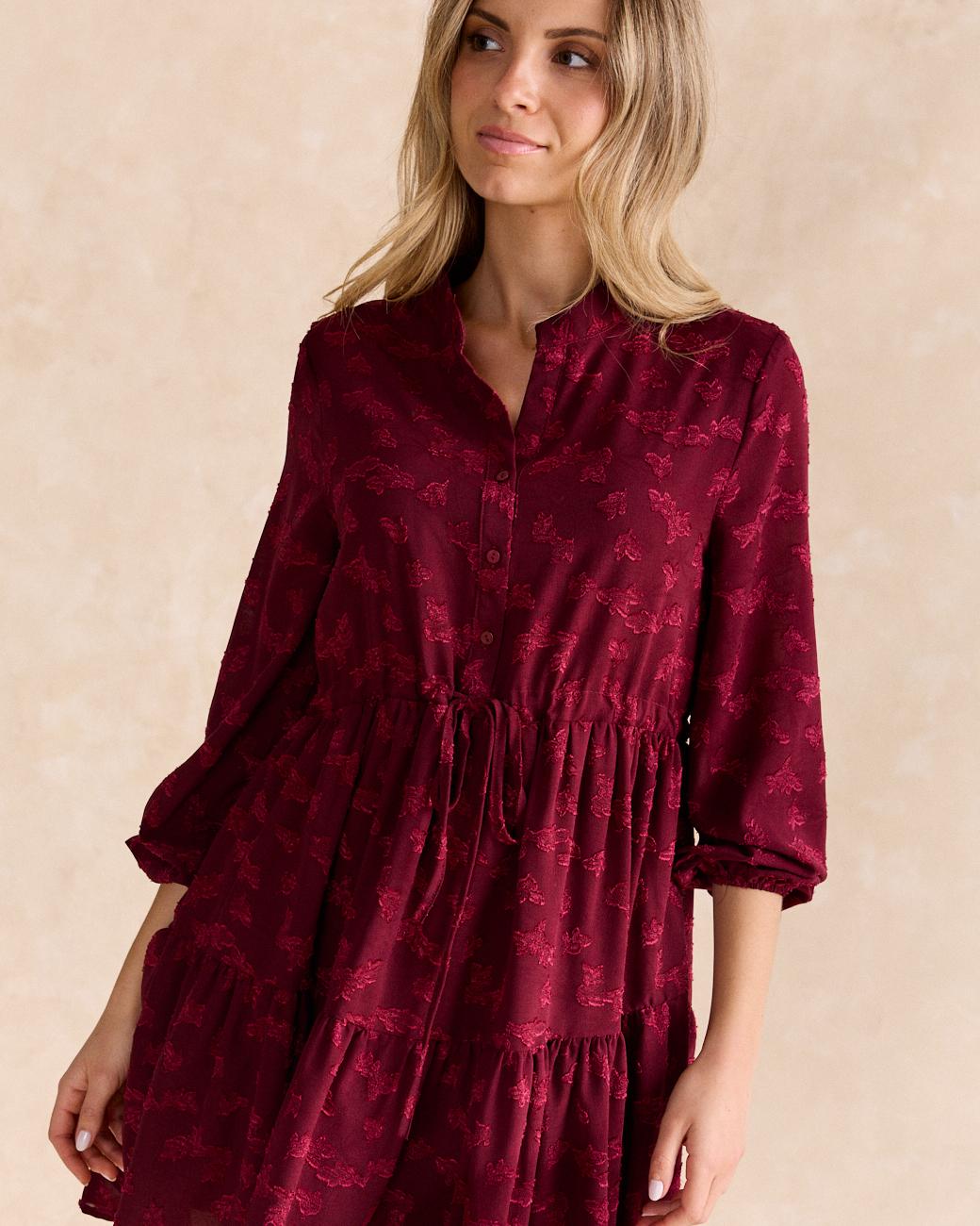 Ali Flocked Dress