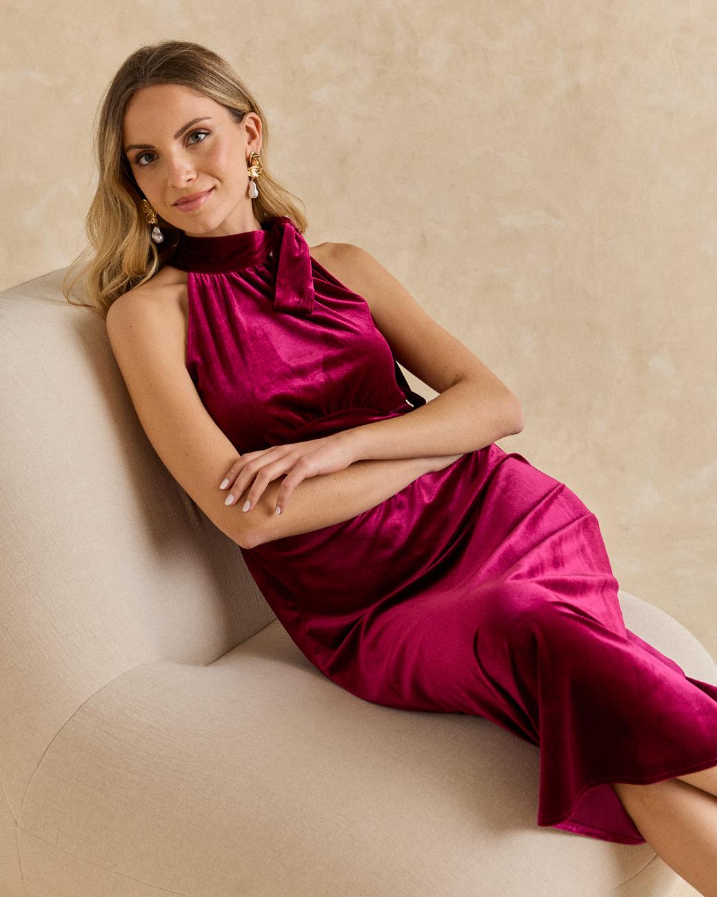 Iria Velvet Dress