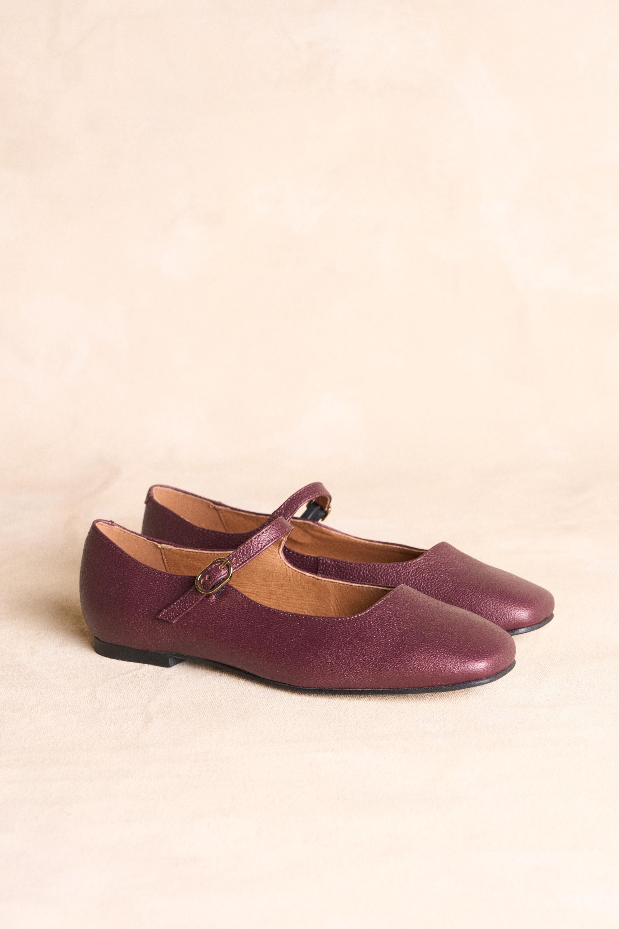 Mary Jane Burgundy Maelis
