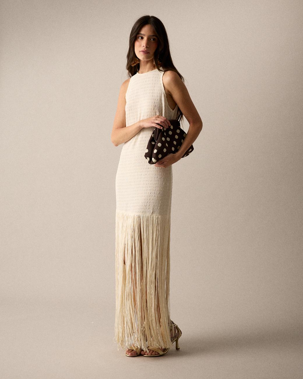Lira Long Fringe Dress