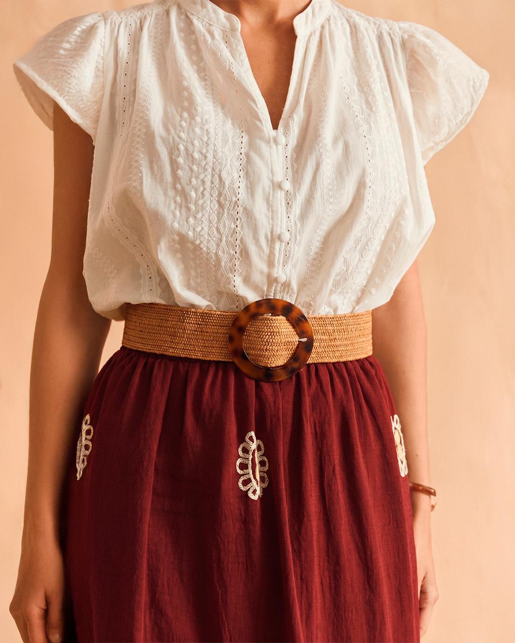 Ana Raffia Belt