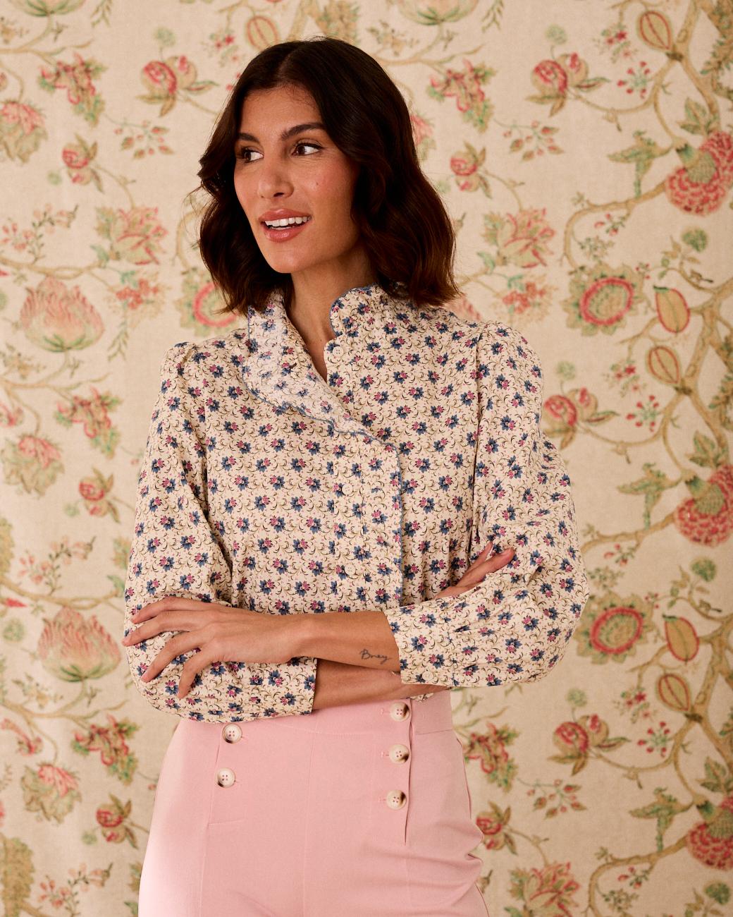 Greta Ruffle Shirt