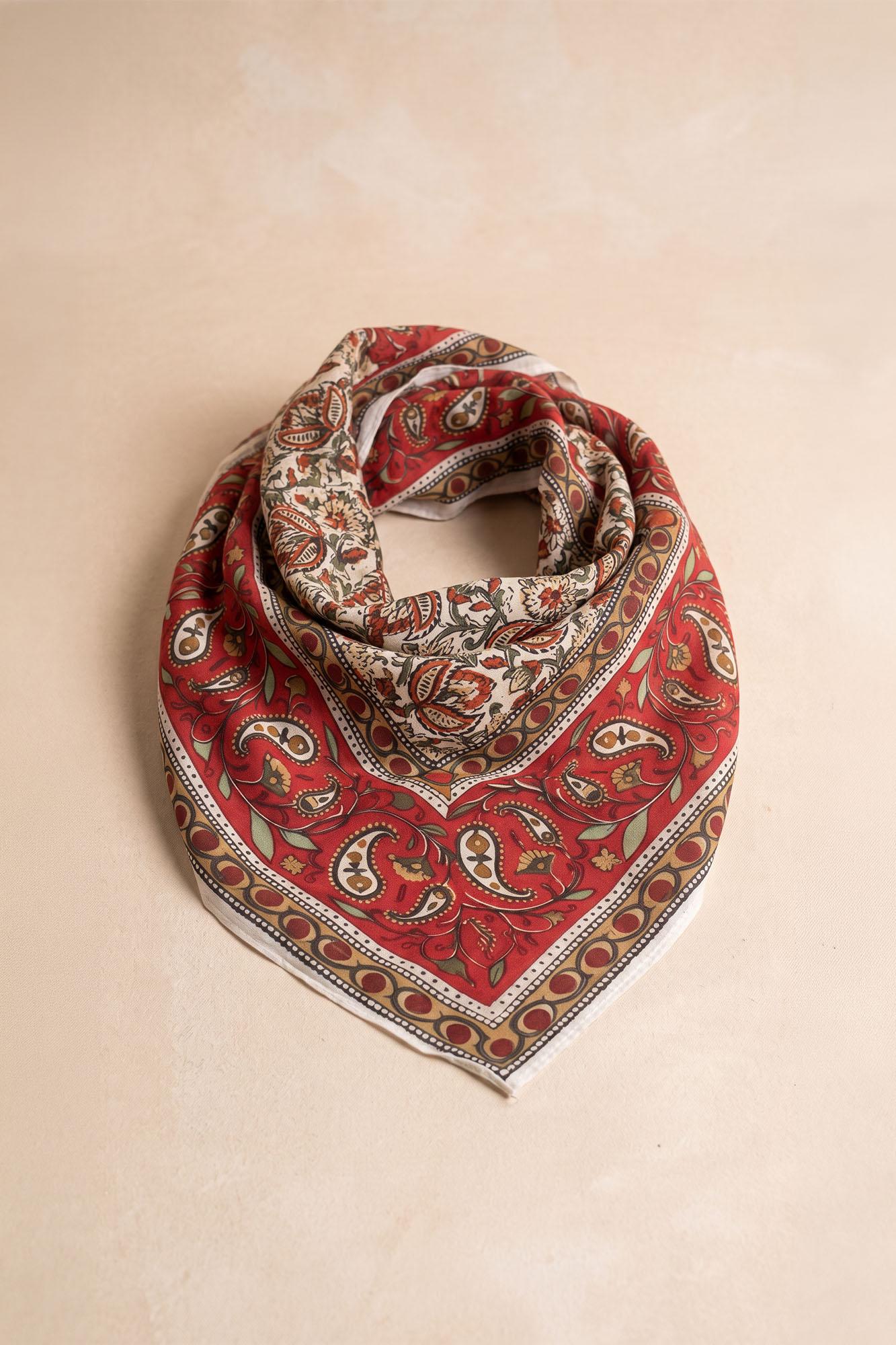 Terracotta Antu Scarf