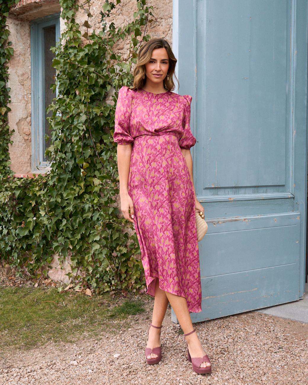 Magda Print Dress