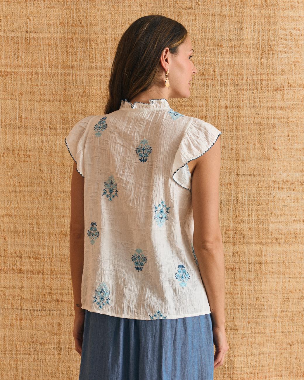 Bertina Ruffle Blouse
