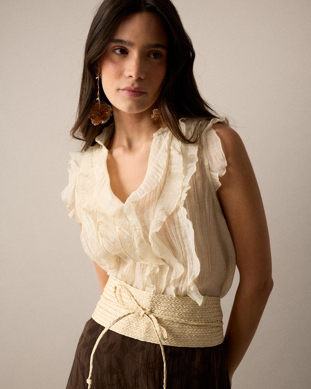 Irune Ruffle Shirt