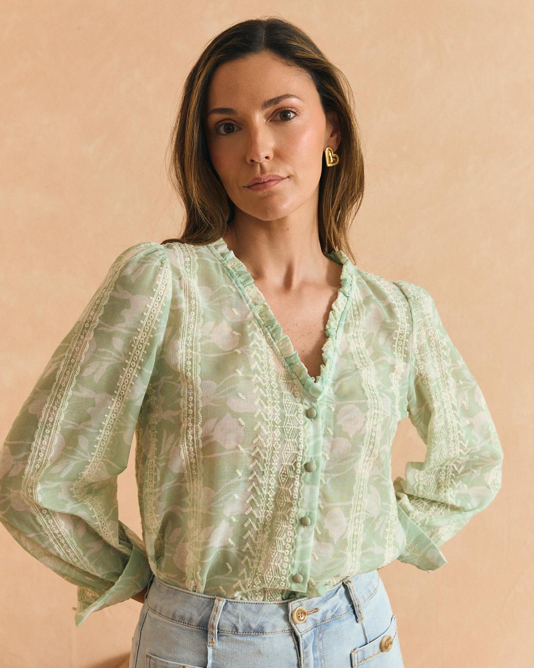 Felicia Light Blue Shirt