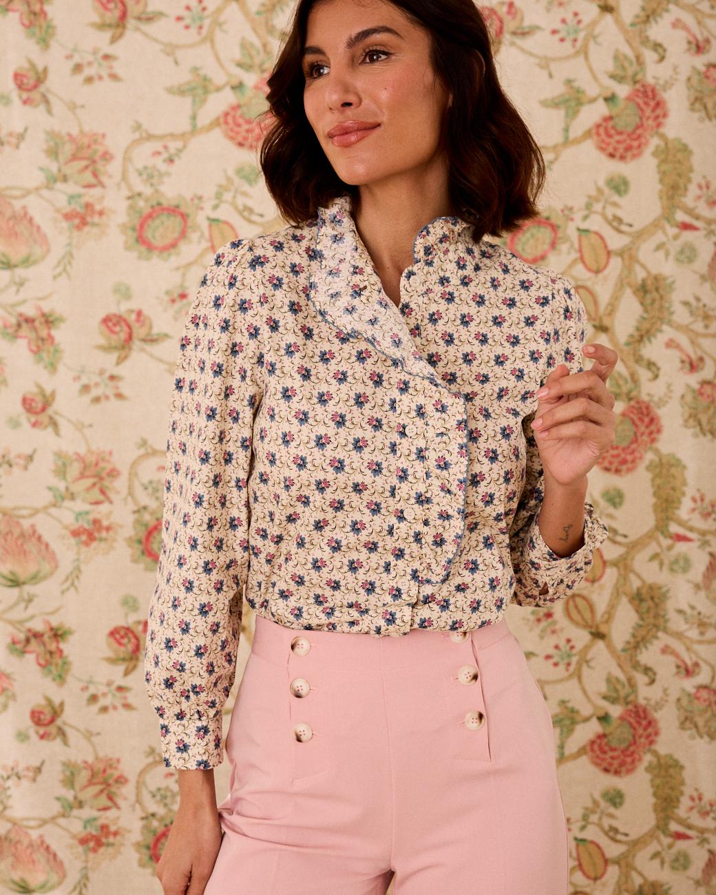 Greta Ruffle Shirt