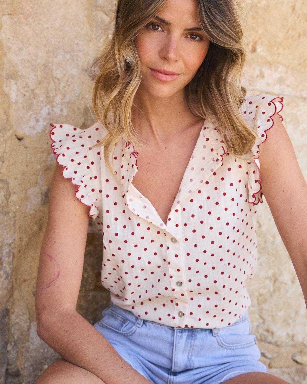 Indiana Polka Dot Blouse