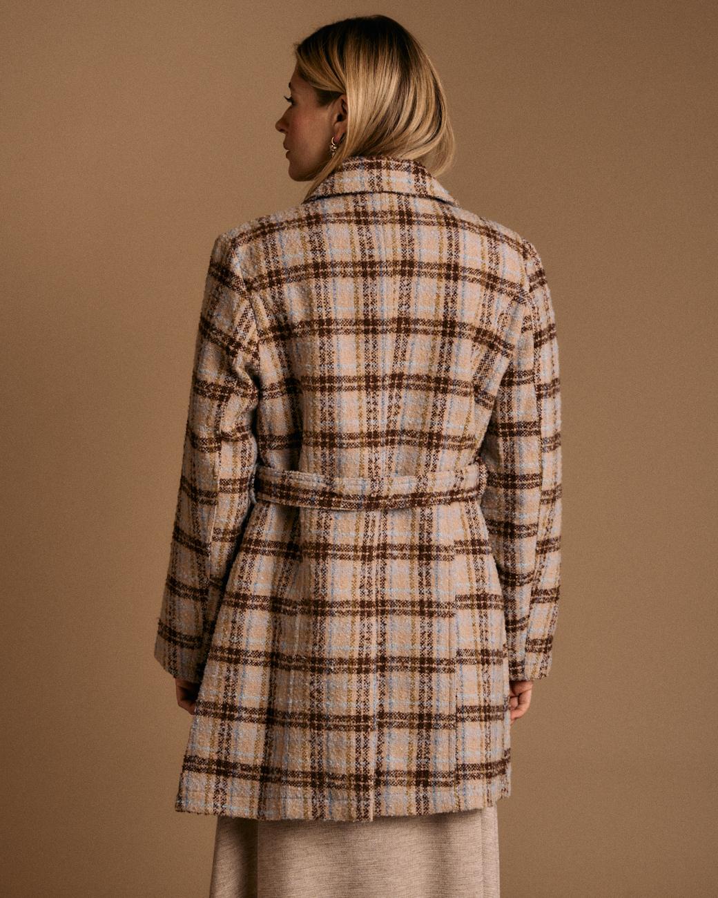 Ari Check print Coat