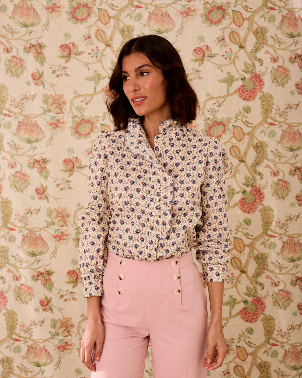 Greta Ruffle Shirt