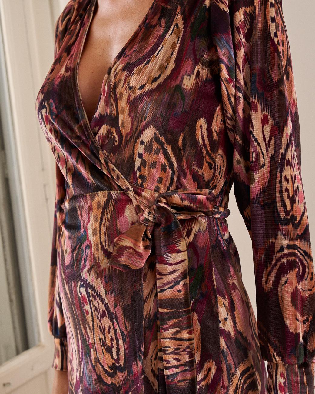 Gianna Paisley Print Dress