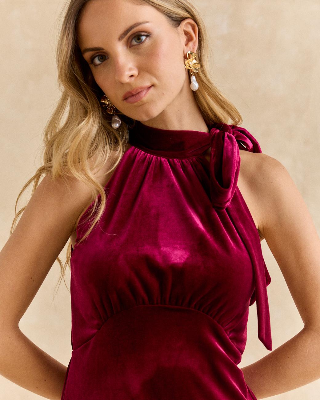 Iria Velvet Dress