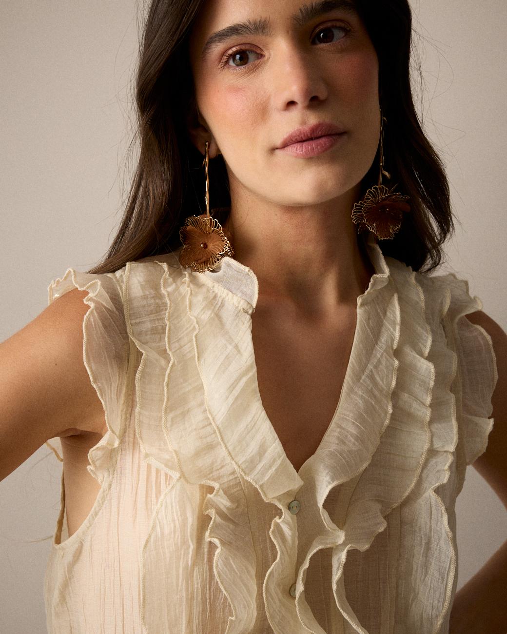 Irune Ruffle Shirt