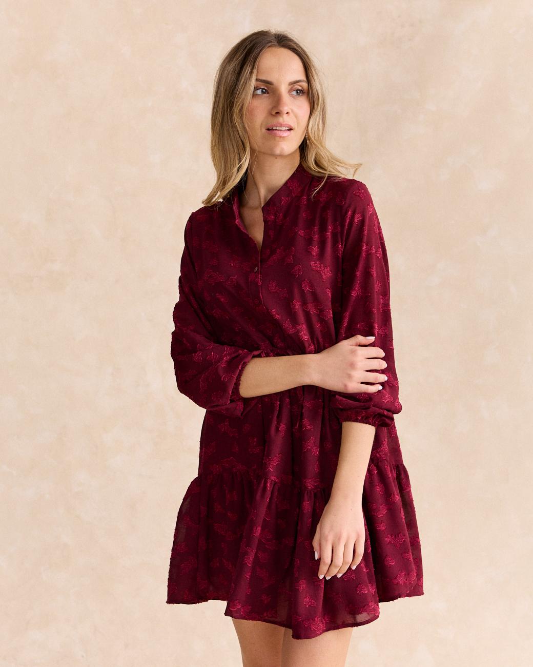 Ali Flocked Dress