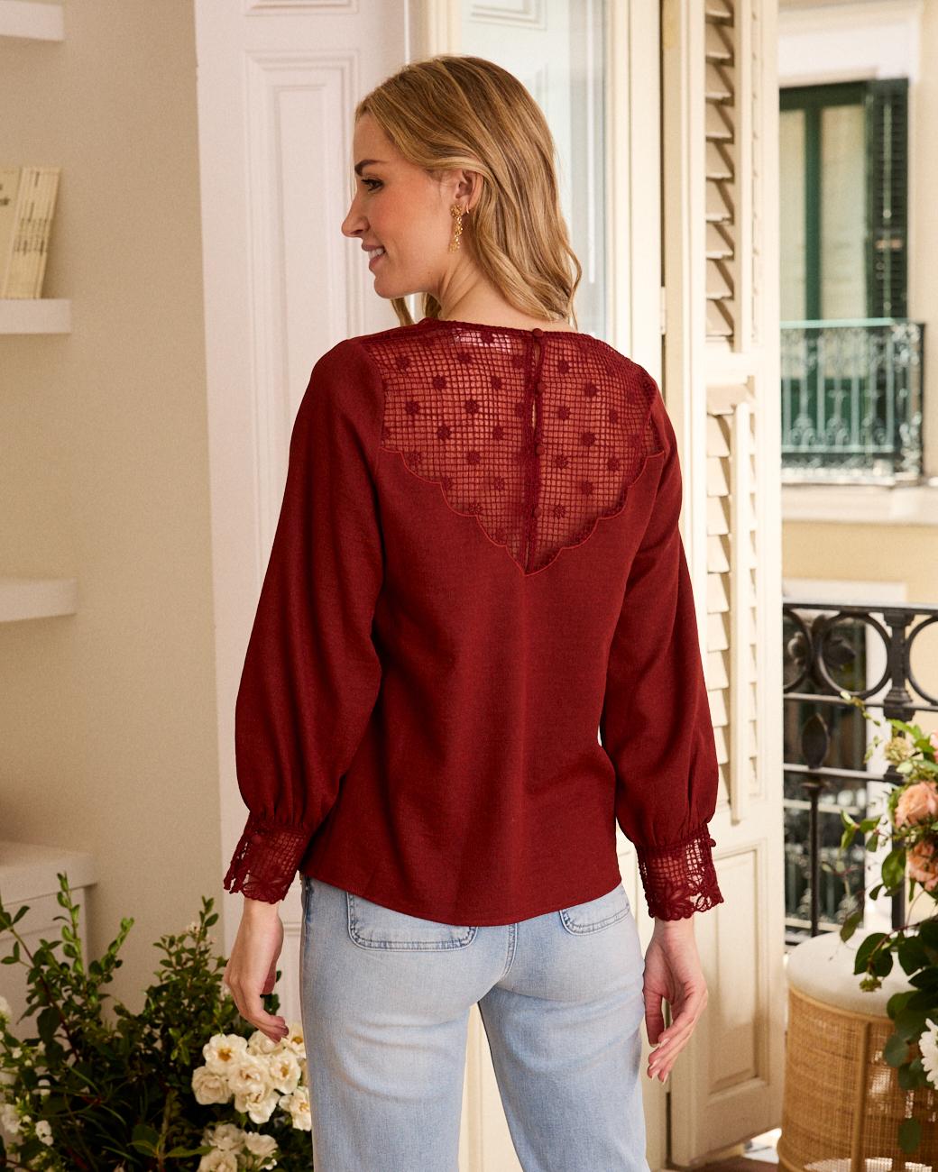Cherry Blouse Azucena