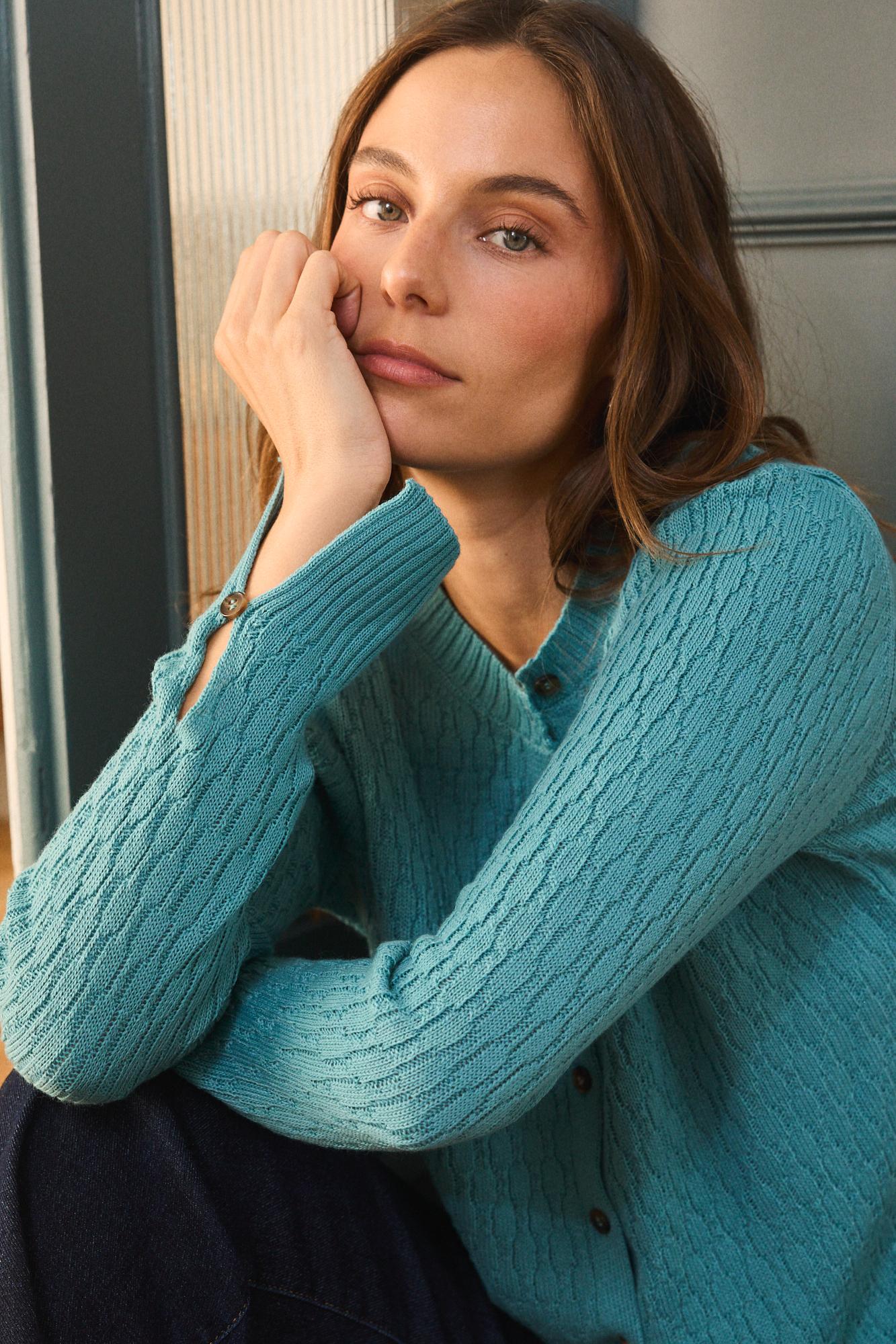 Plain Cardigan Amaya