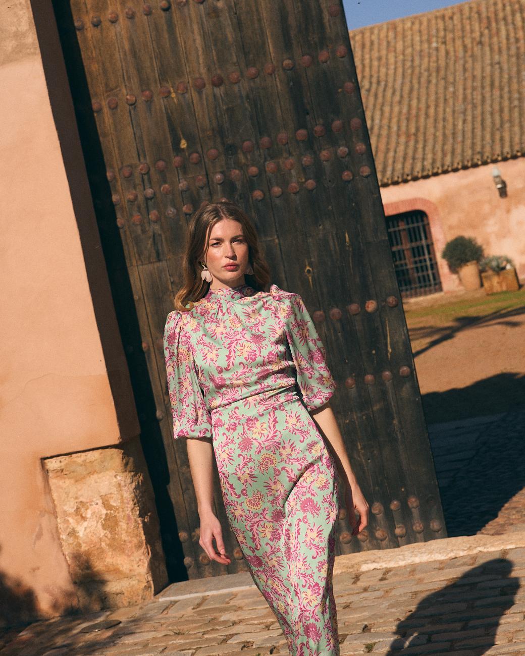 Eliana Print Dress