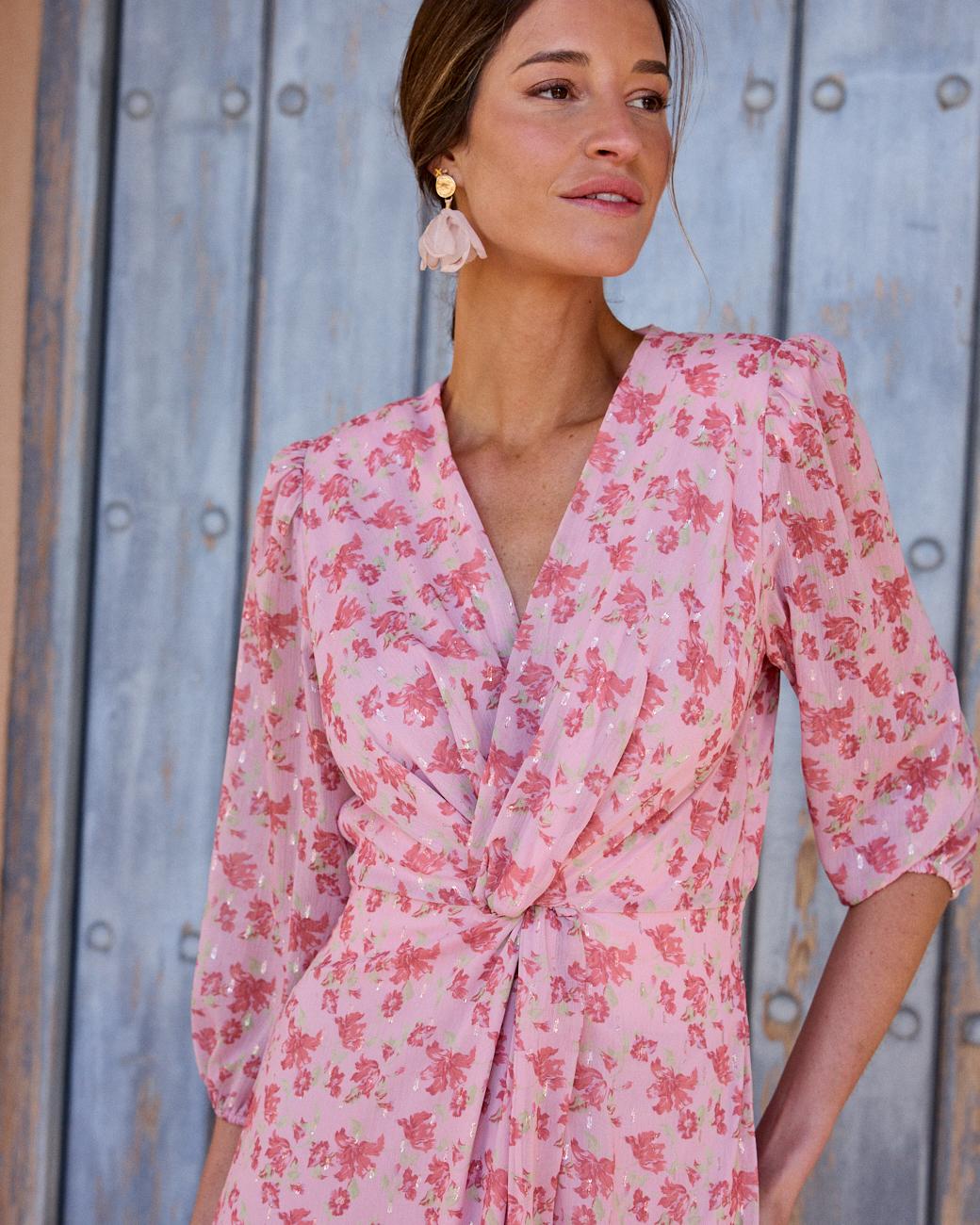 Plunging Neckline Dress Coppet